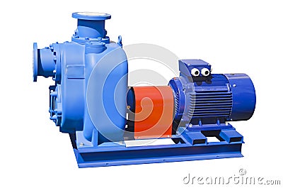 Large centrifugal single stage pump Stock Photo