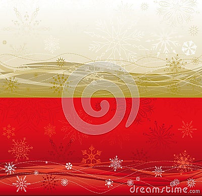 Large Christmas background in two colours Vector Illustration