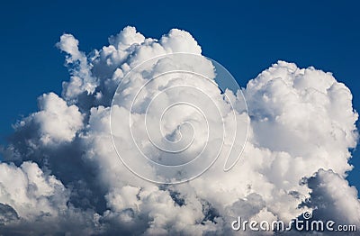 Large clouds in the sky Stock Photo