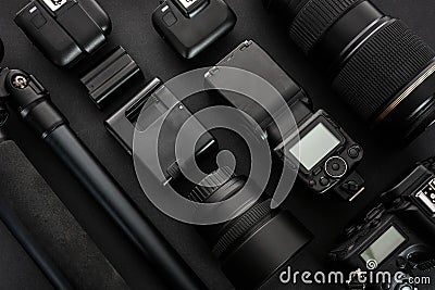 Professional photographic equipment Stock Photo