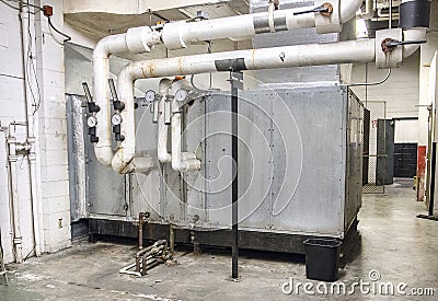 Commercial Air Conditioning Handler Stock Photo