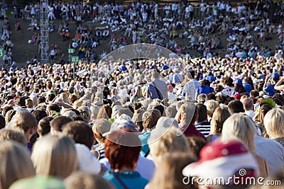 Large crowd of people Editorial Stock Photo