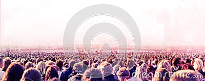 Large crowd of people Stock Photo