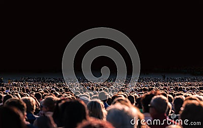 Large crowd of people Editorial Stock Photo