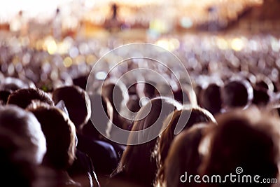 Large crowd of people Stock Photo