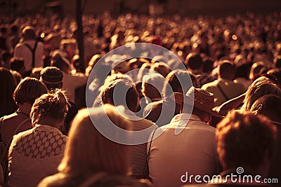 Large crowd of people Editorial Stock Photo