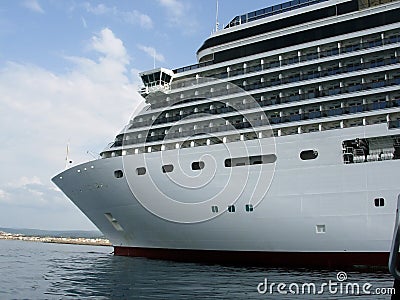 Large cruise ship Stock Photo