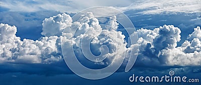 Large cumulus cloud - a panoramic photo Stock Photo