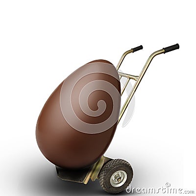 A large Easter egg to carry Stock Photo