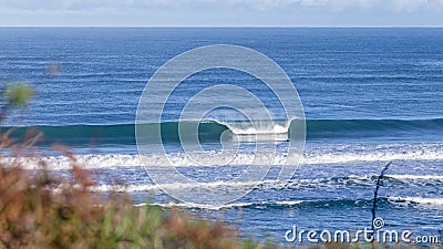 Large empty wave crashing Stock Photo