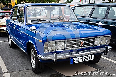 Large family car Fiat 125S Editorial Stock Photo