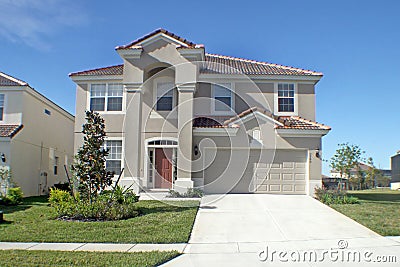 Large Florida Home Stock Photo