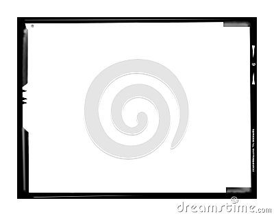 Large format negative picture frame Stock Photo