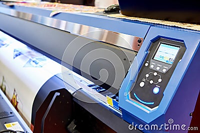 Wide sublimation transfer printer Stock Photo