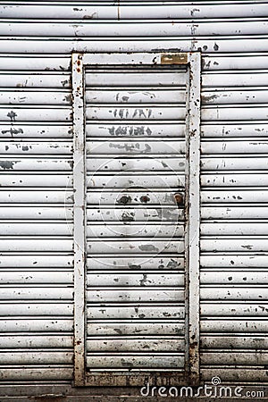 Large garage doors Stock Photo