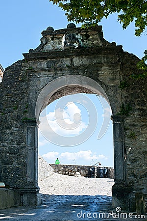 The Large Gate (Vela Vrata) in Buzet,Croatia Stock Photo