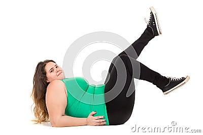 Large girl Stock Photo