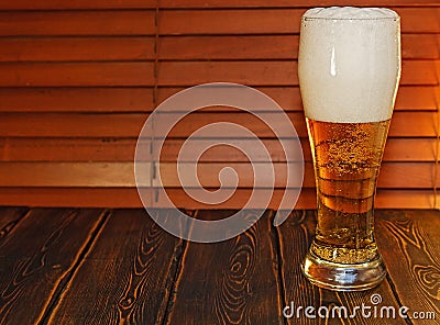 A large glass of beer Stock Photo