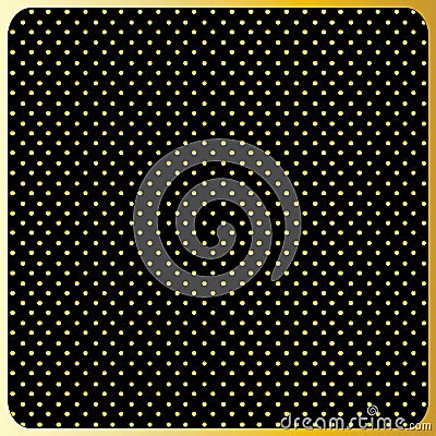 Large Gold Polka Dots, Black Background 2023 modern design Home Decor vector template Vector Illustration