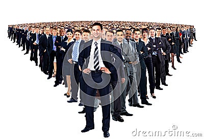 Large group of businesspeople Stock Photo