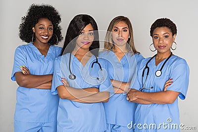 Group Of Nurses Stock Photo