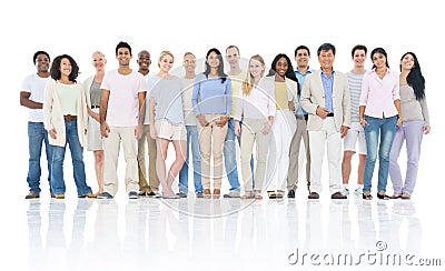 Large Group of People Stock Photo