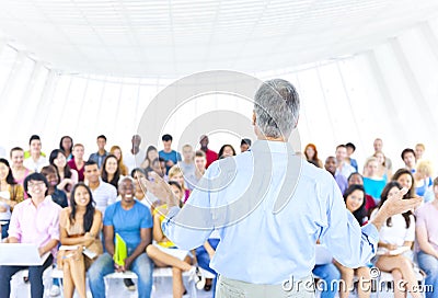 The Large Group Student The Lecture Hall Concept Stock Photo