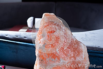 large Himalayan pink salt rock Stock Photo