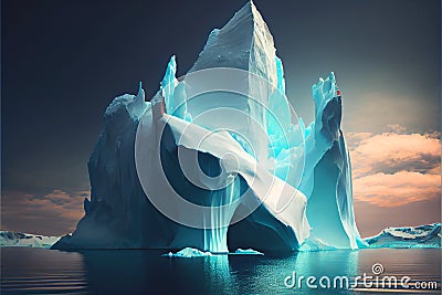 Large iceberg Stock Photo