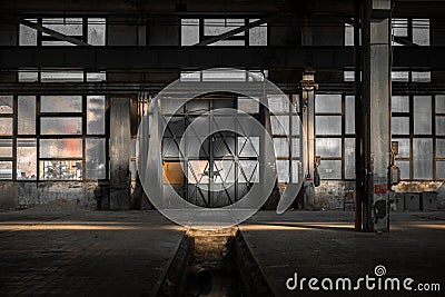Large industrial door Stock Photo