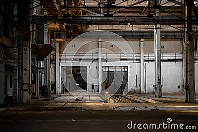 Large industrial door Stock Photo