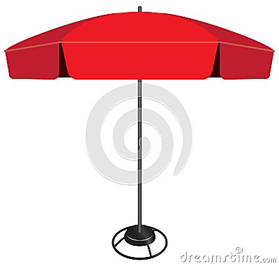 Large industrial umbrella Vector Illustration