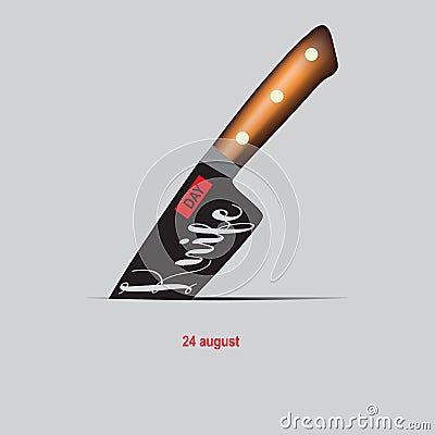 Knife Day Vector Illustration