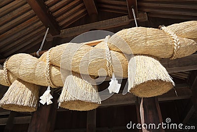 The large lagoon of Izumo Taisha in Shimane prefecture. Stock Photo