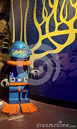 Japan lego scuba diver Editorial Stock Photo