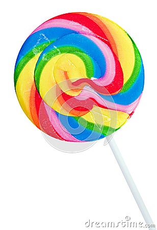 Large lollipop on stick Stock Photo