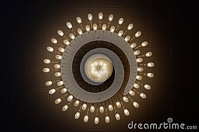 Large luxurious chandelier Stock Photo