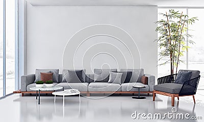 large luxury modern bright interiors apartment Living room illus Cartoon Illustration