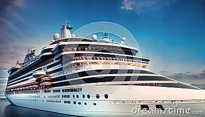 a large luxury ocean liner suitable Stock Photo