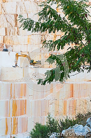 Large marble quarry Stock Photo