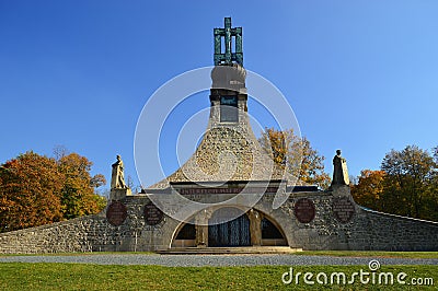 Austerlitz Peace Monument near Slakov Czech republic Editorial Stock Photo