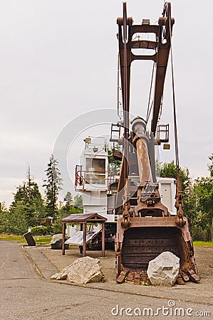 Large mine excavator shovel Editorial Stock Photo