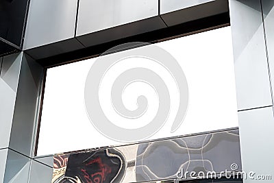 large mock up billboard city building. High quality photo Stock Photo