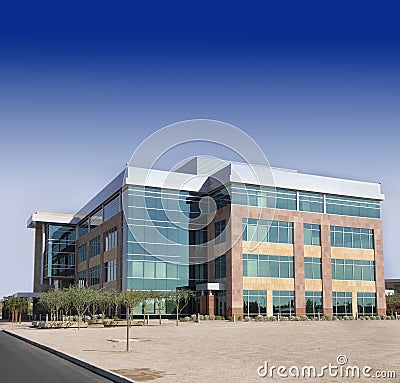 Large modern office building Stock Photo