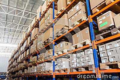 Large modern warehouse Stock Photo