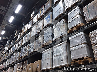 Large modern warehouse Stock Photo