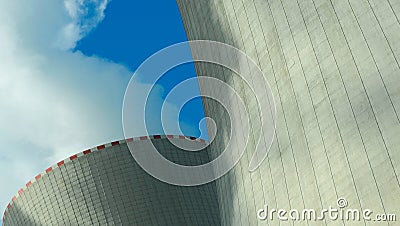 Large nuclear power plant Stock Photo