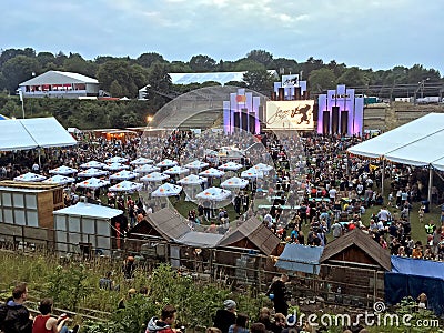 Large number of guests on the Alfa Jazz Fest Editorial Stock Photo