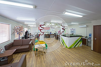 Large office with sofas for relaxation Editorial Stock Photo