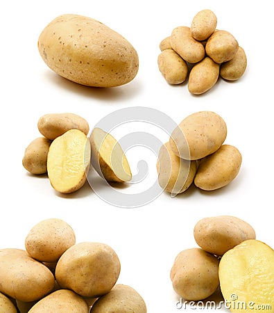 Large page of potatoes Stock Photo